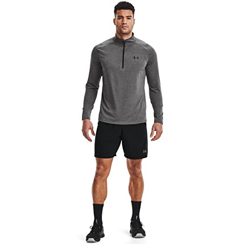 Under Armour Men's Tech 2.0 ½ Zip Carbon Heather/Black M - Brand New