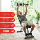 Finer Form 5-in-1 Weight Bench, Adjustable & Foldable for Bench Press - Like New