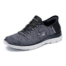 149937W Skechers Women Summits Hands-Free Slip-Ins, 10.5 Wide, Black/White - Brand New