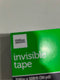 OFFICE DEPOT INVISIBLE TAPE 3/4IN X 108FT (36YD) (1.9CM X 32.9M) - CLEAR - Brand New