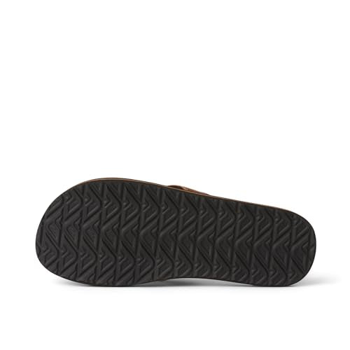 RF002915BRO REEF MEN'S TWINPIN BEACH FLIP FLOPS SIZE: MEN 9 BROWN - Like New