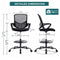 SMUG Adjustable Counter Height Office Chair, Black, Mesh - Like New