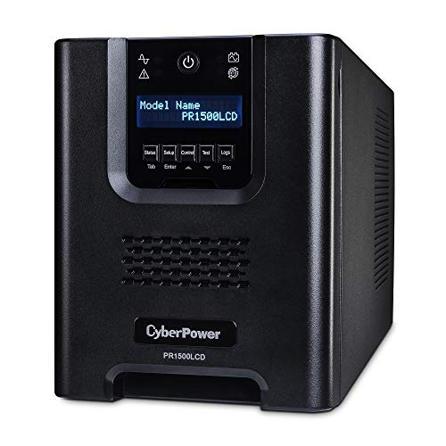CyberPower PR1500LCD Smart App Sinewave UPS System, 1500VA/1500W, 8 Outlets - Brand New