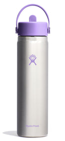HYDRO FLASK 24 OZ WIDE FLEX STRAW CAP SURF - STAINLESS VIOLET - Brand New