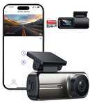 TECIVAL DASH CAM FRONT WIFI FHD 1080P 32G SD CARD - BLACK - Like New