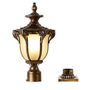 LONEDRUID Outdoor Post Light Fixture Bronze Retro Exterior 3 inch B0872YBKBR - Brand New