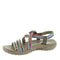 SKECHERS WOMEN REGGAE SEW ME BOHO WOVEN STRAPPY SLINGBACK SIZE 8.5 TAUPE MULTI - Brand New