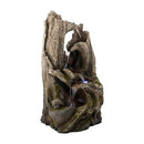 ALPINE CORPORATION 40" TALL 4-TIER RAINFOREST TREE TRUNK WATERFALL FOUNTAIN - Like New