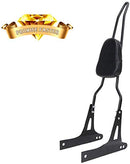 Detachable Backrest Sissy Bar + Luggage Rack Harley Dyna Street Bob Black - Brand New
