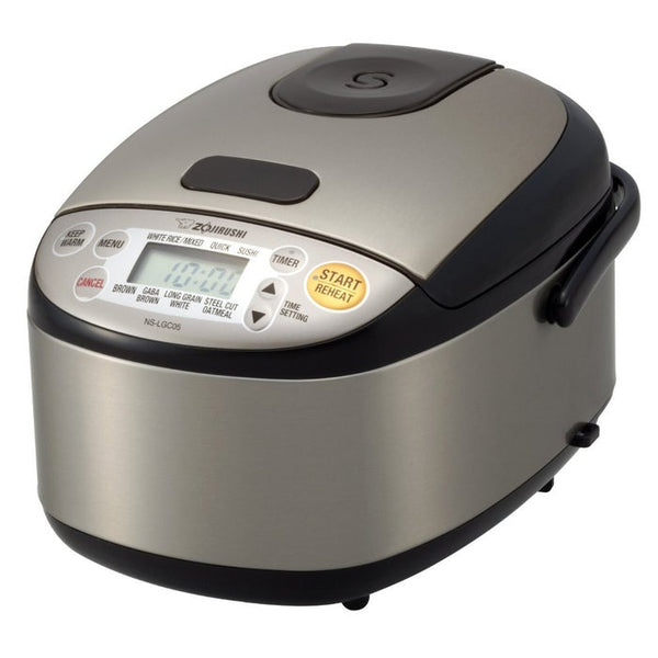ZOJIRUSHI MICOM RICE COOKER AND WARMER 3-CUP - STAINLESS BLACK - Scratch & Dent