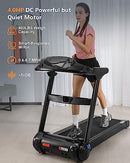 Sporty&Fit 4.0 HP Folding Treadmills [0.6-8.7 MPH] [Max 400LBS] T4203 - Black - Like New