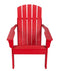SHINE 36.25"WOODEN MID-CENTURY MODERN ADIRONDACK HYDRO-TEX FINISH - CHILI RED - Like New