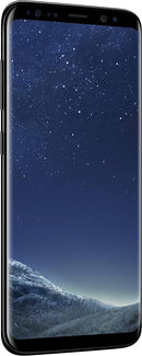 For Parts: SAMSUNG GALAXY S8 64GB - UNLOCKED - MIDNIGHT BLACK - CRACKED SCREEN/LCD