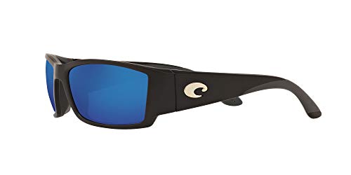 COSTA DEL MAR MEN'S CORBINA RECTANGULAR SUNGLASSES MATTE BLACK MATTE BLACK - Like New