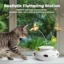 ALL FOR PAWS 3 in 1 Interactive Cat Butterfly Flutter Toy with Rolling Balls Like New