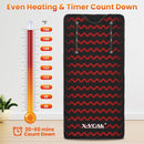 X-Vcak Sauna Blanket Sauna Portable 86-158℉ 20-60 Minutes Timer - Black - Like New