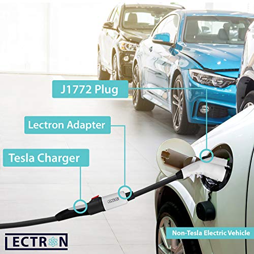 Lectron - Tesla to J1772 Adapter, Max 40A & 250V - Compatible Tesla High Powered - Like New