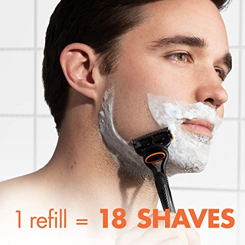 GILLETTE FUSION5 RAZOR FOR MEN HANDLE + 1 RAZOR BLADE REFILL - BLACK - Brand New