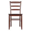 Winsome Benjamin Ladder Back Chair Set of 2 B00405O9Q2 - Walnut - Brand New