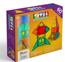 TILES 60-PIECE MAGNETIC TILES BUILDING SET ERGONOMIC DESIGN - MULTICOLORED Like New