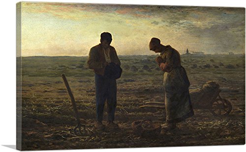 ARTCANVAS The Angelus 1859 Canvas Art Print Stretched Framed Painting - Like New