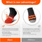 MATKAO HEATED SOCKS RECHARGEABLE OUTPUT 7.4V, SIZE: MEN L, BLACK/ORANGE - Like New