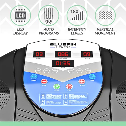 BLUEFIN Fitness Vibration Platform Pro Model Upgraded Design - - Scratch & Dent