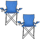 Homewell 2 Pack Outdoor Folding Chair with Bag B08BW1S1P5 - Blue - Brand New