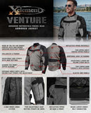 Xelement XS8162 Men's All Season Black Grey Tri-Tex Mesh X-Armor 3X-Large - Brand New