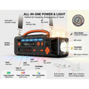 AAOYUN PORTABLE POWER STATION 300W CONTINUOUS/300W PEAK - BLACK/ORANGE - Like New