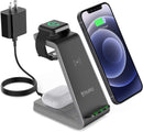 Aduro PowerUp Trinity Pro 3-in-1 Wireless Charging Station for Apple Products Like New