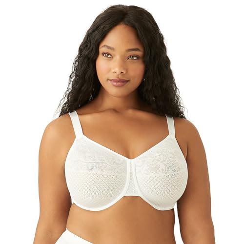 WACOAL WOMEN'S VISUAL EFFECTS UNLINED BRA SIZE 40D 857210 - WHITE - Brand New