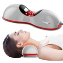 FLIKEZE HEATED NECK STRETCHER WITH RED LIGHT, WIRELESS MASSAGER PILLOW - Like New
