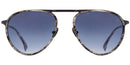 STATE OPTICAL CO. LEAVITT SLIM TITANIUM PILOT QUARTZ MIDNIGHT FRAME 57-20-145 - Like New