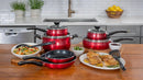 PAULA DEED PAULA DEEN 12 PIECE COOKWARE SET PD12PASRM - RUBY RED - Like New