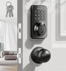 ULECOCE KEYLESS ENTRY KEYPAD DEADBOLT HANDLE SET U18 - BLACK - Like New