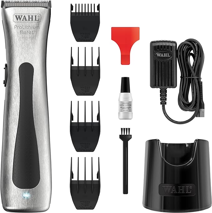 Wahl Professional 08841-724 Beret Cordless Ultra Quiet Electric Trimmer - Silver - Like New