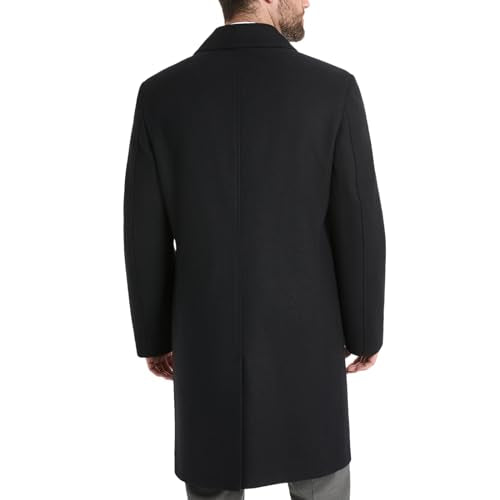 BEN SHERMAN MEN'S BRENTON DOUBLE BREASTED WOOL OVERCOAT - SIZE: MEN M - NAVY - Brand New
