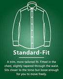 HQ Galaxy By Harvic Mens Long Sleeve Solid Slim Fit Dress Black L - Brand New