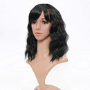 VCKOVCKO NATURAL WAVY WIG WITH AIR BANGS 12" - BLACK - Like New