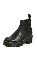 23917001 DR. MARTENS ROMETTY BURNISHED WYOMING CHELSEA BOOTS BLACK SIZE 10 Like New