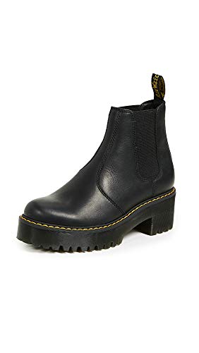 23917001 DR. MARTENS ROMETTY BURNISHED WYOMING CHELSEA BOOTS BLACK SIZE 10 Like New