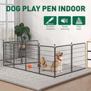 VISCOO Dog Playpen 8 Panels 40" H Heavy Duty Metal Dog Pen 8PANEL40INCH - BLACK - Like New