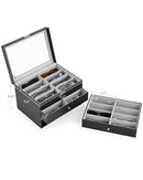 CO-Z 24 COMPARTMENT SUNGLASSES ORGANIZER - BLACK - Like New