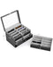 CO-Z 24 COMPARTMENT SUNGLASSES ORGANIZER - BLACK - Like New