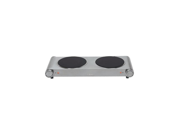 SALTON Portable Infrared Cooktop Double HP1269 Stainless Steel