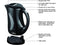 Salton JK1199 Cordless Electric Jug Kettle, 1.7-Liter, Black