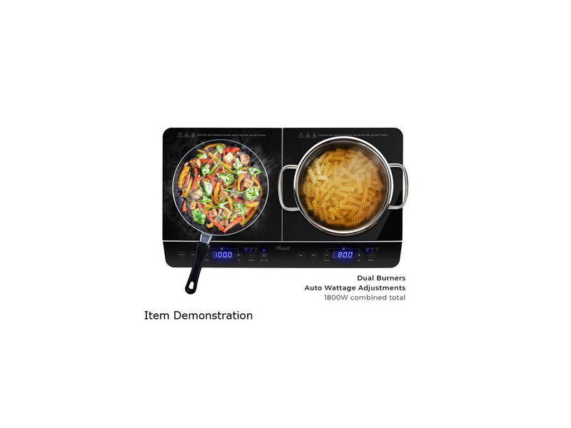 Rosewill Dual Induction Cooktop Burner, 1800W Double Electric Stove Tops,