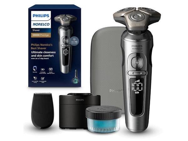 Philips Norelco S9000 Prestige Rechargeable Wet & Dry Shaver with Precision