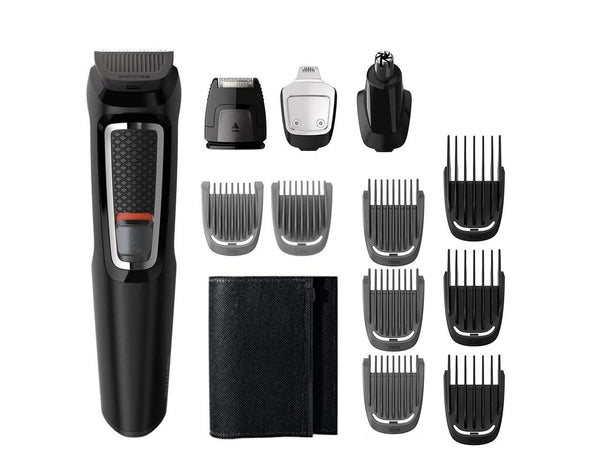 Philips Norelco Multi Groomer - 15 piece Mens Grooming Kit for beard, face,